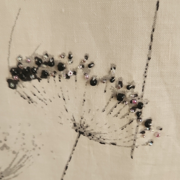 Susan Bristol Cream and Black Floral A-Line Skirt - Picture 5 of 8